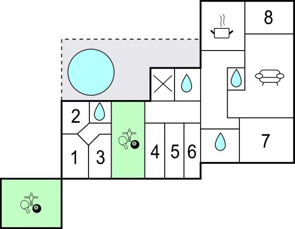 House 8 bedrooms, with sea view