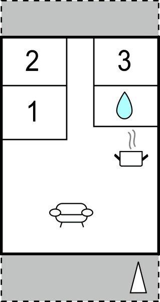 Ferienhaus 3 Schlafzimmer, mit Meerblick