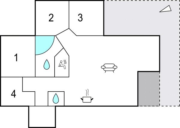 Huis 4 slaapkamers, met sea view