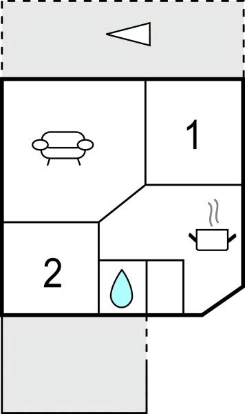Ferienhaus 2 Schlafzimmer, mit Meerblick