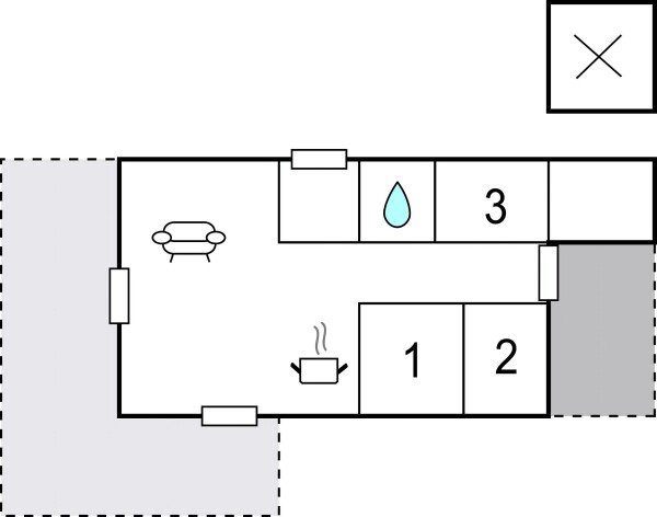 Ferienhaus 3 Schlafzimmer, mit Klimaanlage