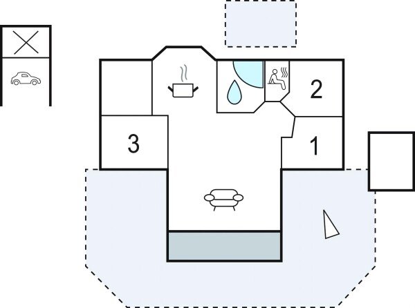Ferienhaus 3 Schlafzimmer, mit Kamin