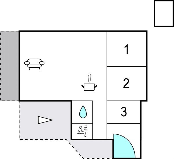 Ferienhaus 3 Schlafzimmer, mit Kamin