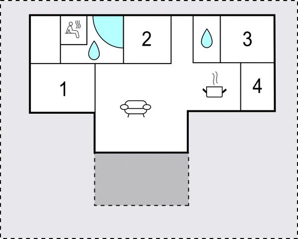 House 4 bedrooms, with sea view