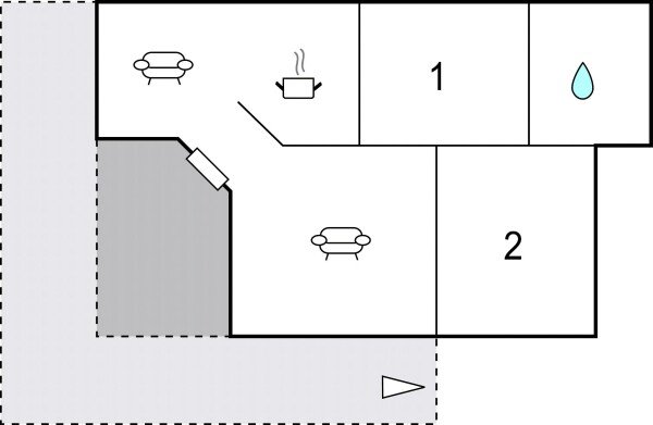 Ferienhaus 2 Schlafzimmer, mit WLAN