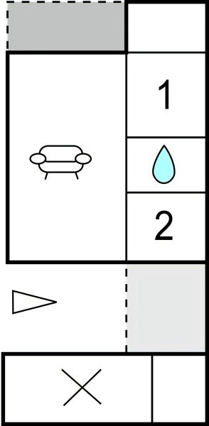 Ferienhaus 2 Schlafzimmer, mit Meerblick