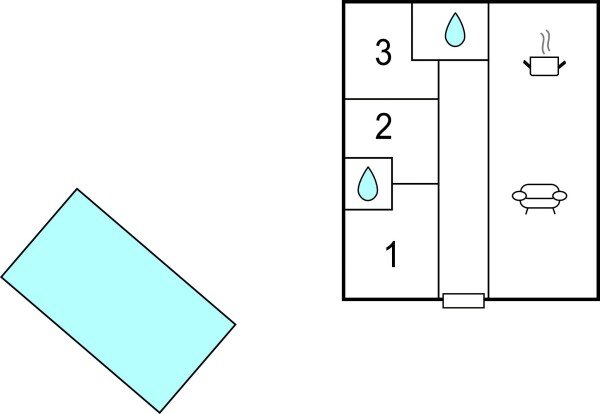 Casa 3 habitaciones, con piscina