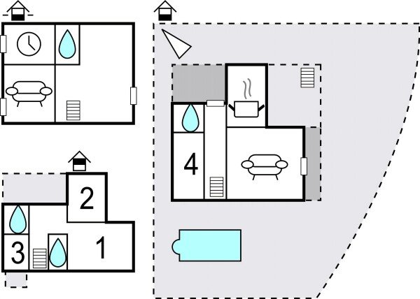 Casa 4 habitaciones, con vista al mar