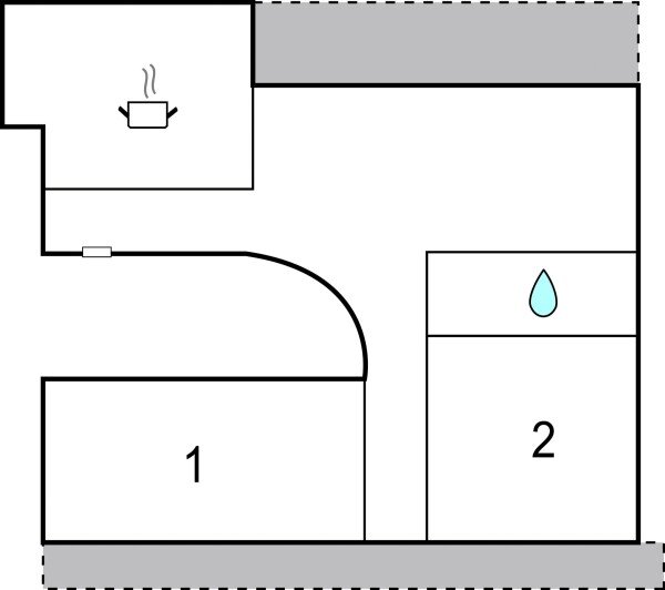 Wohnung 2 Schlafzimmer, mit Pool