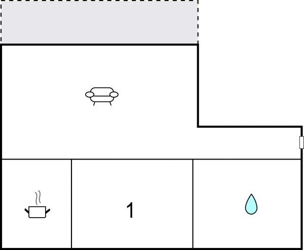 Appartement confortable, 1 chambre, avec vue sur mer