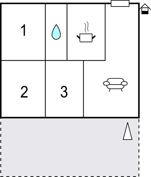 Apartamento 3 habitaciones, con vista al mar