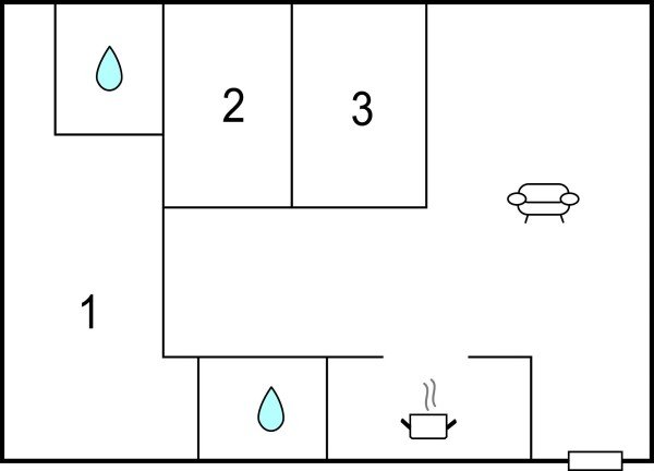 Apartamento 3 habitaciones, con piscina