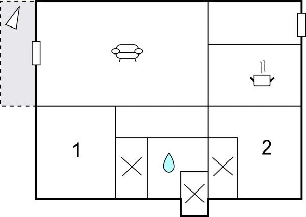 Wohnung 2 Schlafzimmer, mit Meerblick