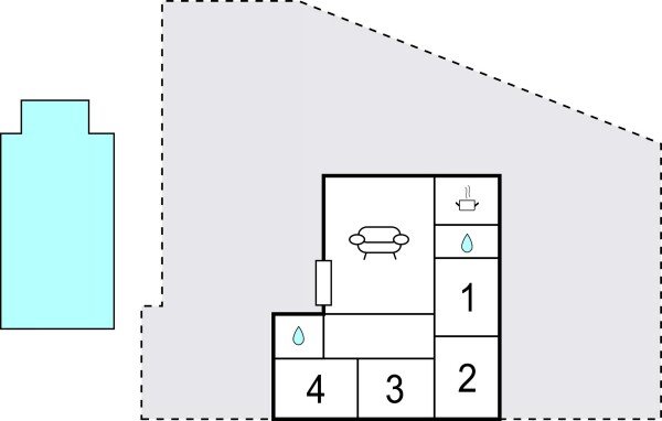 Casa 4 habitaciones, con vista al mar