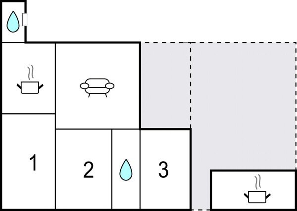 Casa 3 habitaciones, con vista al mar