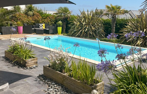 Maison de campagne confortable, 3 chambres, avec vue sur mer