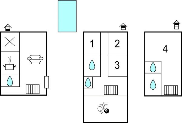 Maison moderne, 4 chambres, avec piscine