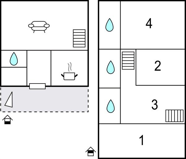 Maison de campagne authentique, 4 chambres, avec jardin