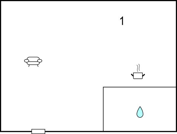 Wohnung 1 Schlafzimmer, mit WLAN