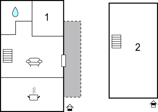 Appartamento 1 camera, con aria condizionata