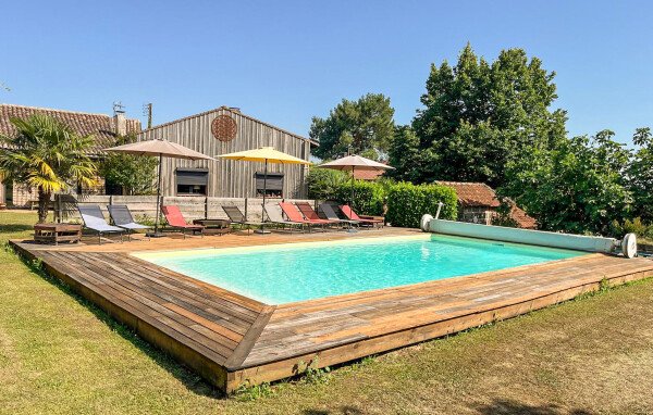 Maison de campagne confortable, 3 chambres, avec piscine