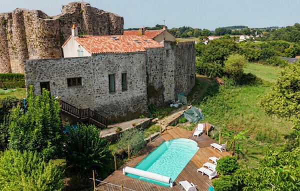 Maison de campagne de charme, 4 chambres, avec piscine