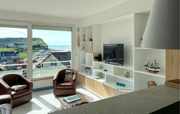 Appartement confortable, 3 chambres, avec vue sur mer