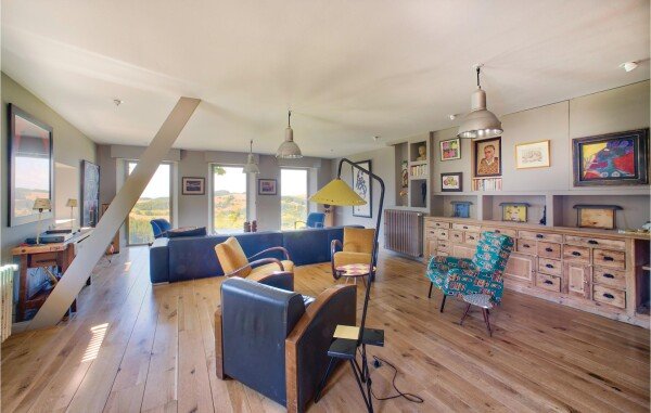 Maison de campagne moderne, 5 chambres, avec piscine