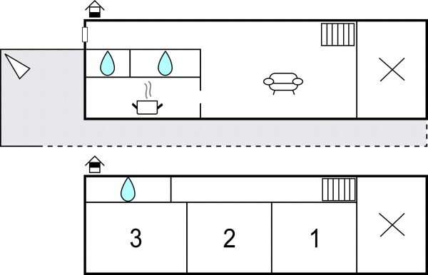 Maison de campagne confortable, 3 chambres, avec vue sur mer