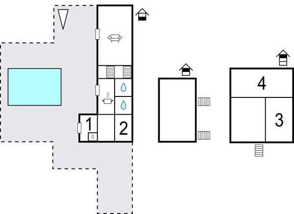 Maison de campagne traditionnelle, 4 chambres, avec piscine