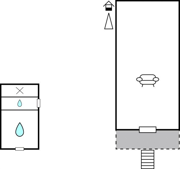 Camping / Mobil Home confortable, 2 voyageurs, avec jardin