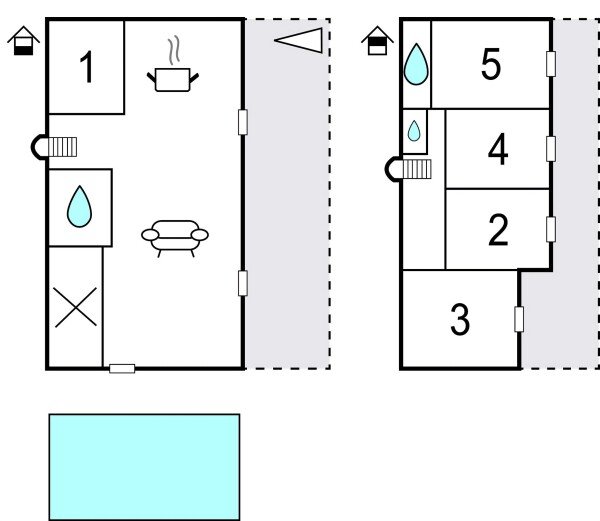 Ferienhaus 5 Schlafzimmer, mit Meerblick