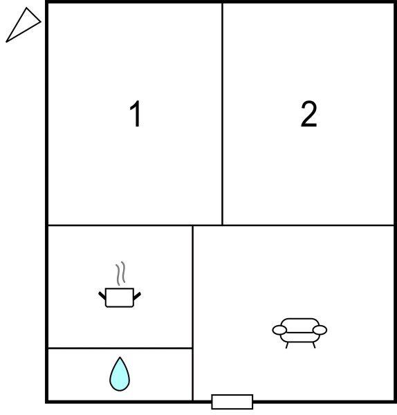 Casa 2 habitaciones, con wifi
