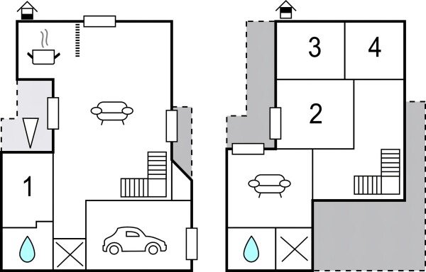 Ferienhaus 3 Schlafzimmer, mit Meerblick