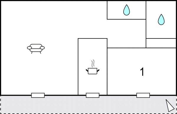 Apartment 1 bedroom, with sea view