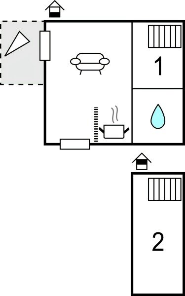 Wohnung 2 Schlafzimmer, mit Meerblick