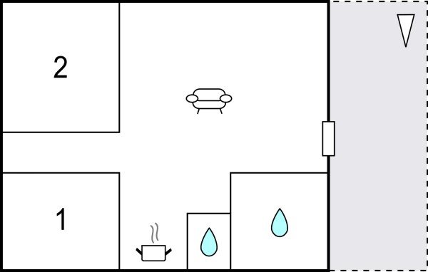 Mobil home confortable, 2 chambres, avec vue sur mer