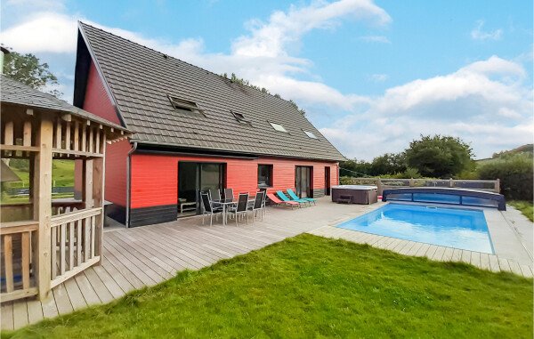 Maison de campagne moderne, 4 chambres, avec piscine