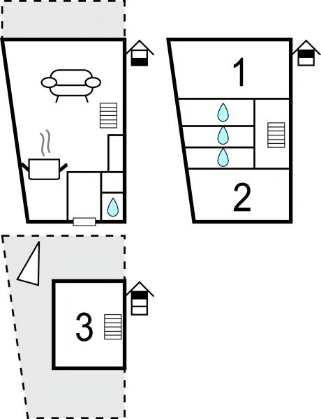 Maison de campagne 3 chambres, avec vue sur mer