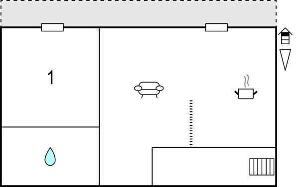Wohnung 1 Schlafzimmer, mit WLAN