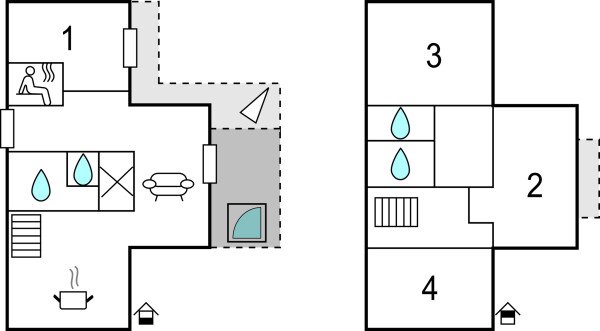Ferienhaus 4 Schlafzimmer, mit Garten