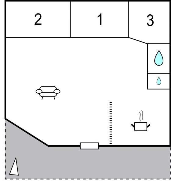 Maison 3 chambres, avec vue sur mer