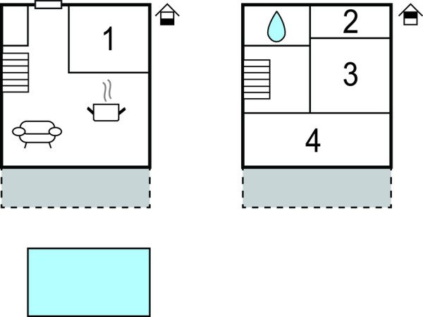 Ferienhaus 4 Schlafzimmer, mit Meerblick