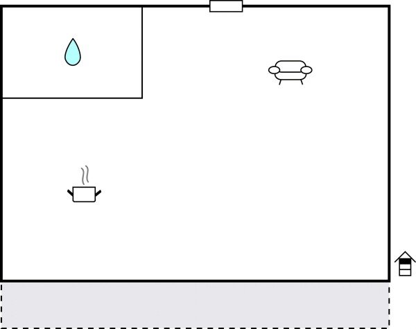 Studio confortable, 3 voyageurs, avec vue sur mer