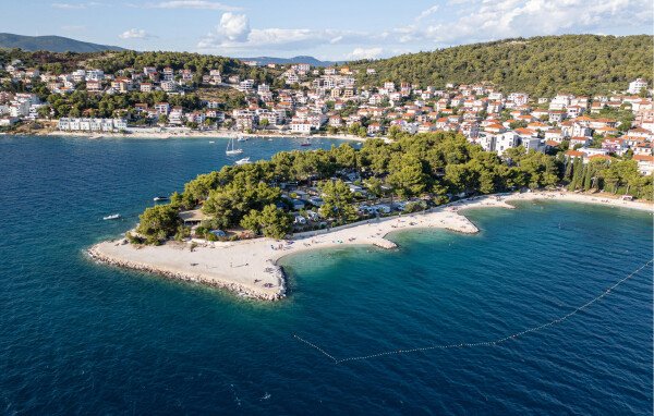 Tente confortable, 2 chambres, avec vue sur mer