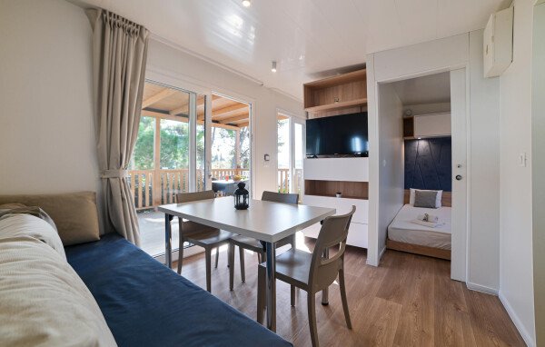 Tente confortable, 2 chambres, avec vue sur mer