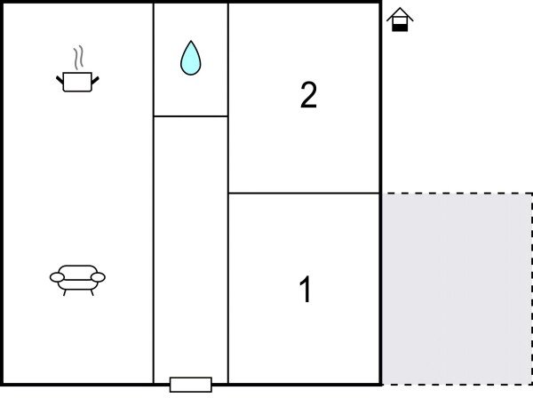 Wohnung 2 Schlafzimmer, mit Meerblick