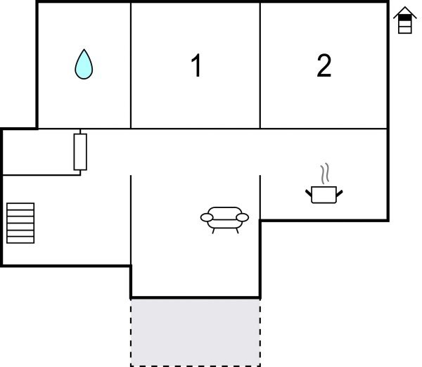 Appartement 2 slaapkamers, met sea view
