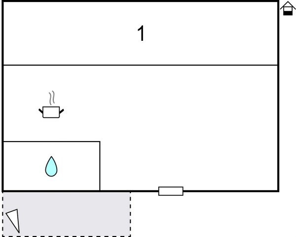 Wohnung 1 Schlafzimmer, mit Meerblick