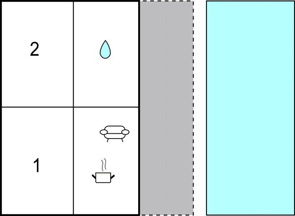 Appartamento 2 camere, con piscina